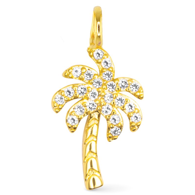 Palm Tree Charm Gold